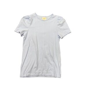 Creamie Puff Short Sleeve Top Light Blue